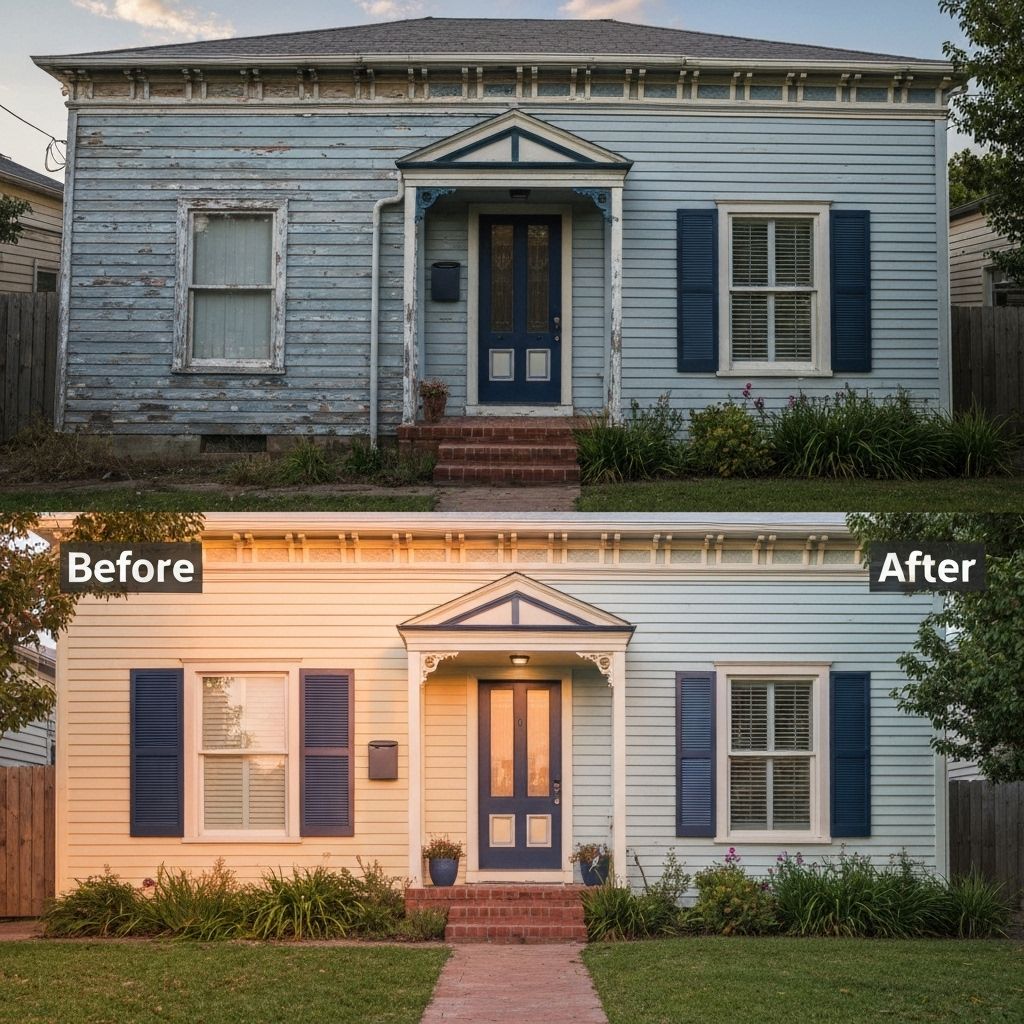 Home exterior painting project